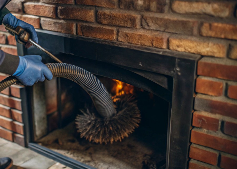 Fireplace and flue cleaning in Sachse, TX