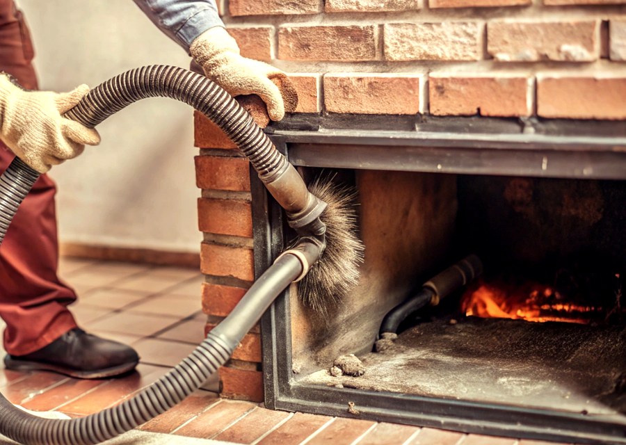 Fireplace and flue cleaning in Needville, TX
