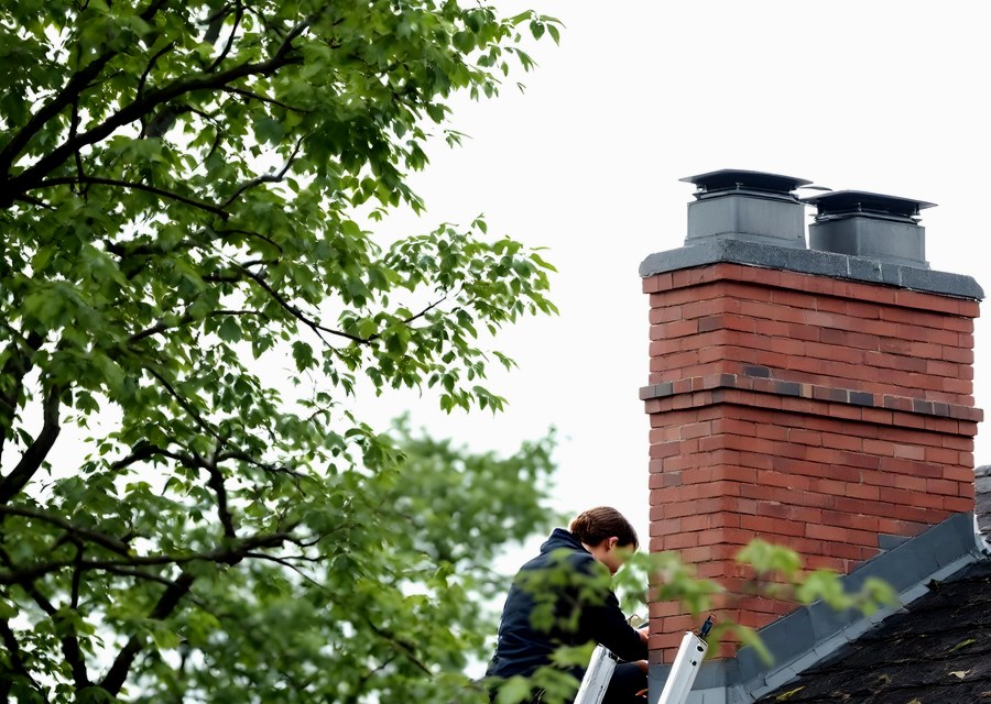 Fireplace and flue cleaning in League City, TX