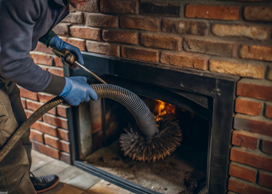 Fireplace and flue cleaning in Northborough, MA