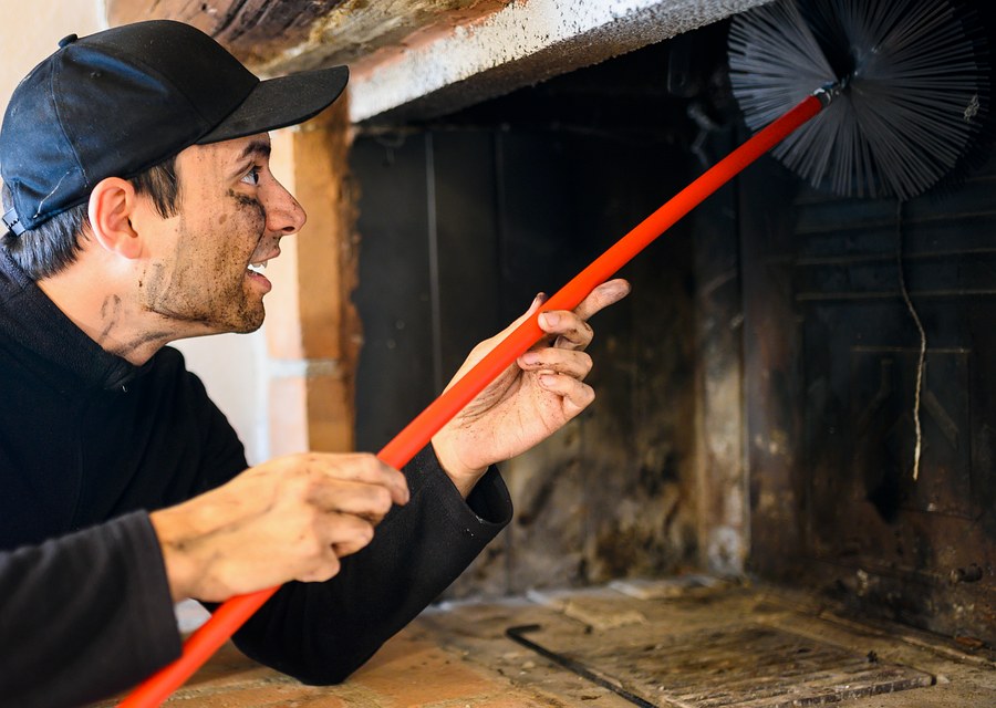 Fireplace and flue cleaning in Dracut, MA