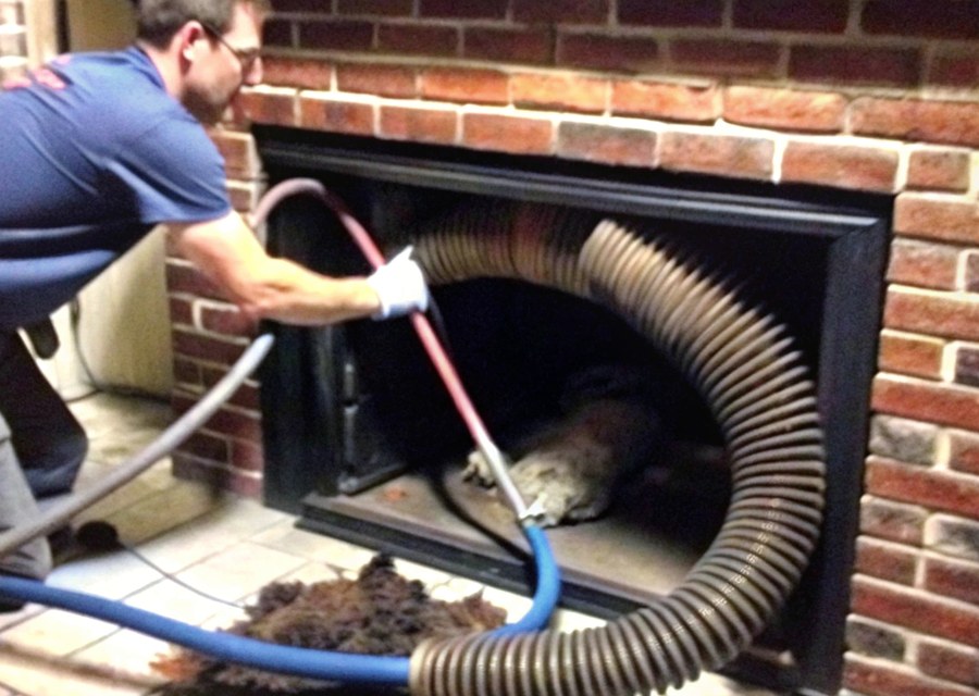 Fireplace and flue cleaning in Lewisville, TX