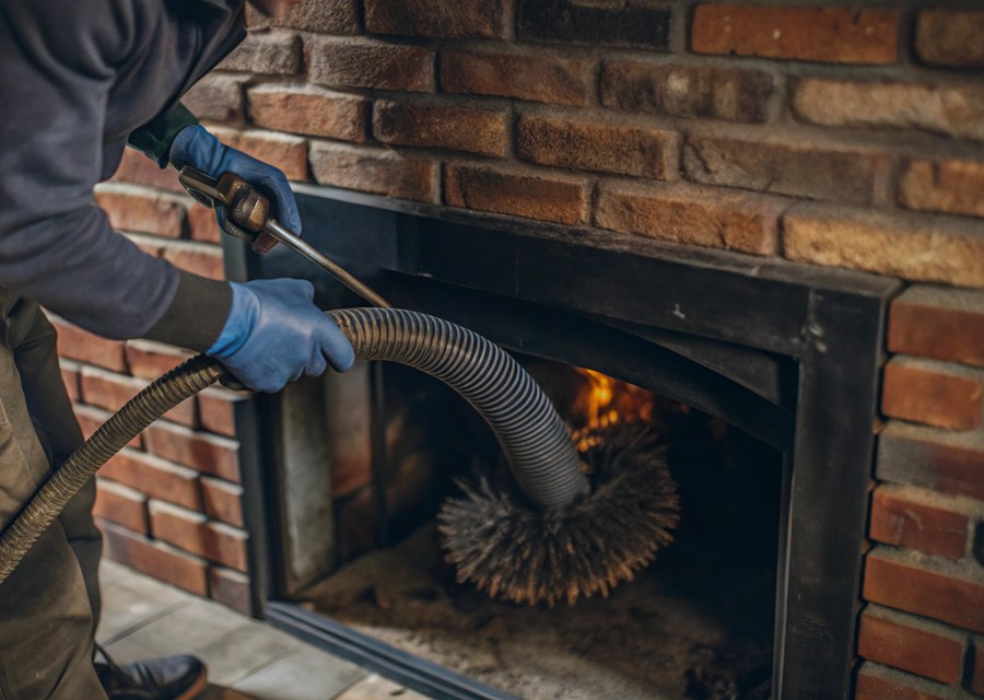 Fireplace and flue cleaning in Cleburne, TX