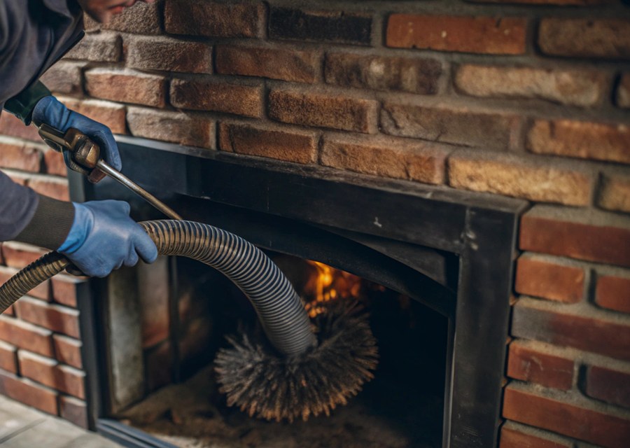 Fireplace and flue cleaning in Pilot Point, TX