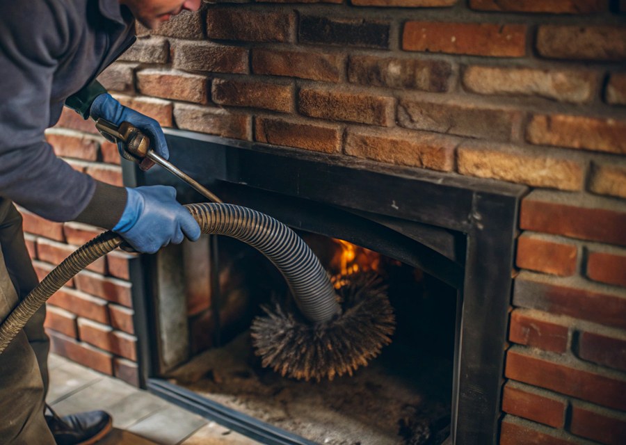 Fireplace and flue cleaning in Keene, TX