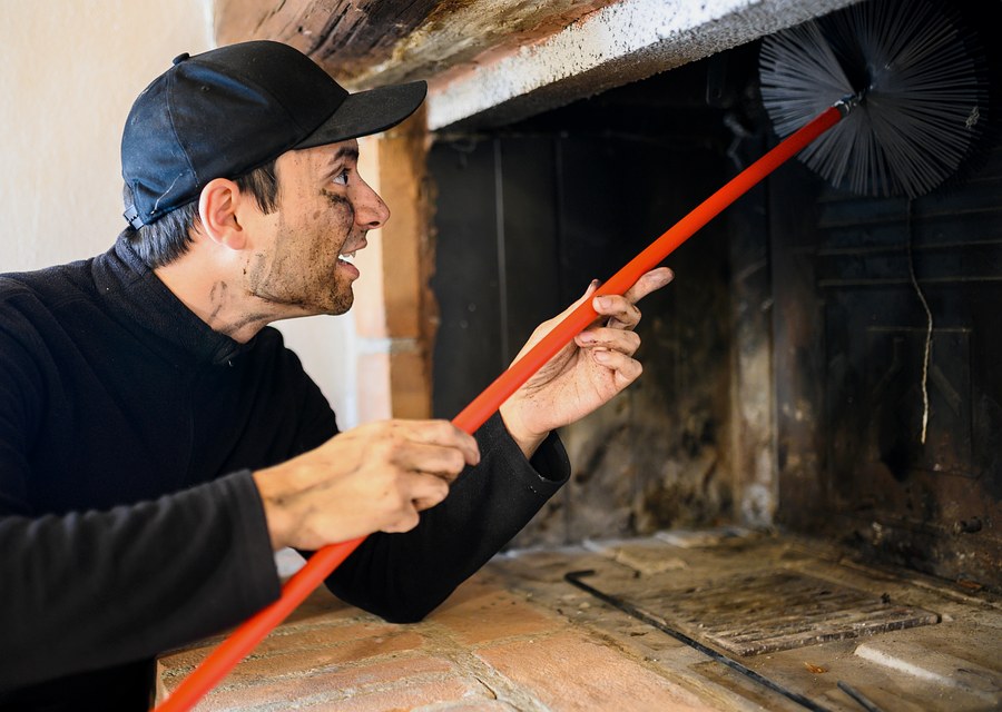 Fireplace and flue cleaning in New Britain, PA
