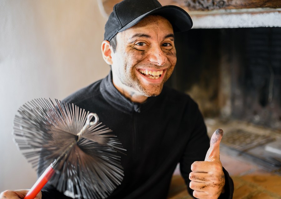 Fireplace and flue cleaning in West Brookfield, MA
