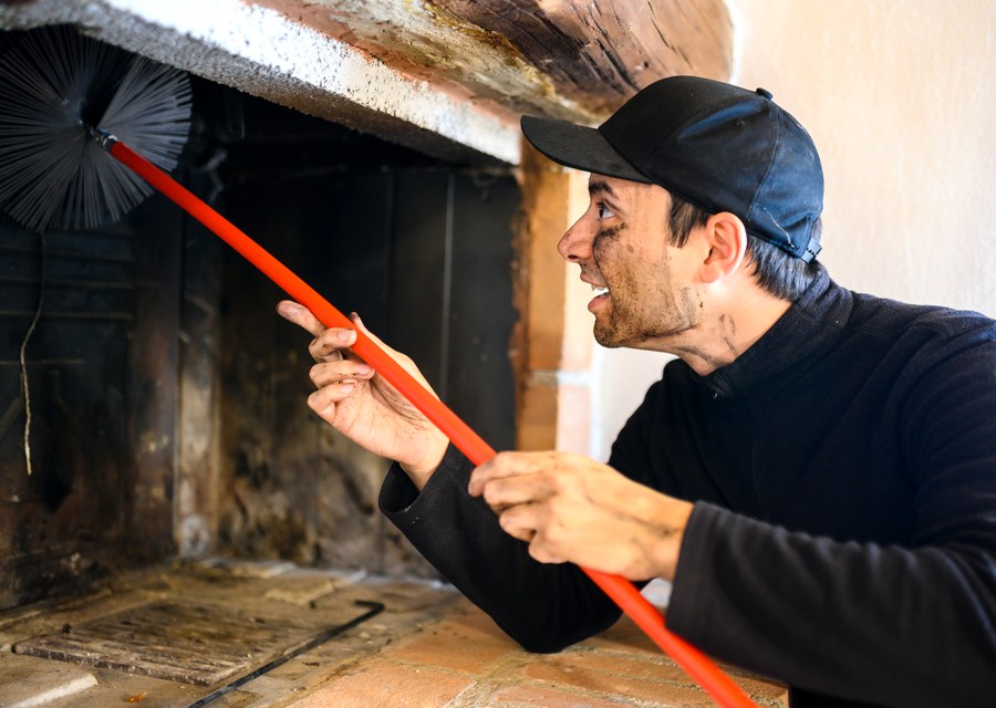 Fireplace and flue cleaning in Houston, TX