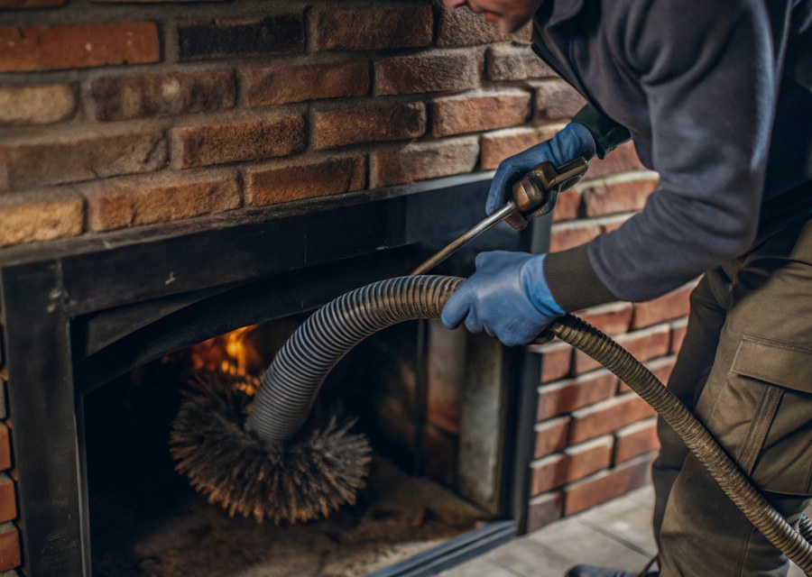 Fireplace and flue cleaning in Mineral Wells, TX