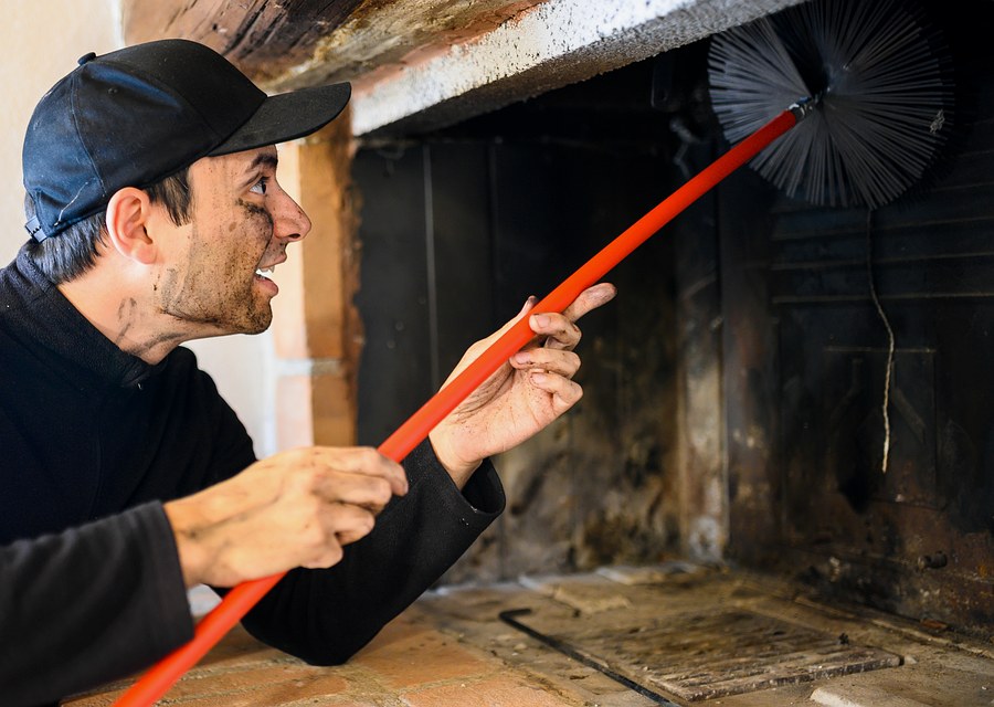 Fireplace and flue cleaning in Waller, TX