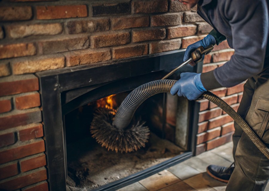 Fireplace and flue cleaning in Leander, TX