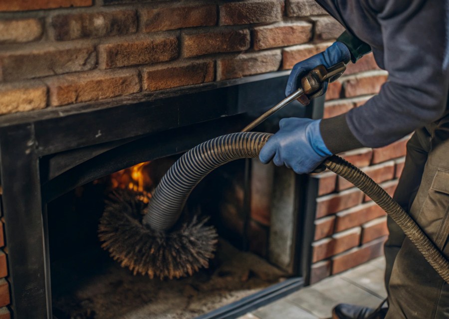 Fireplace and flue cleaning in Thrall, TX