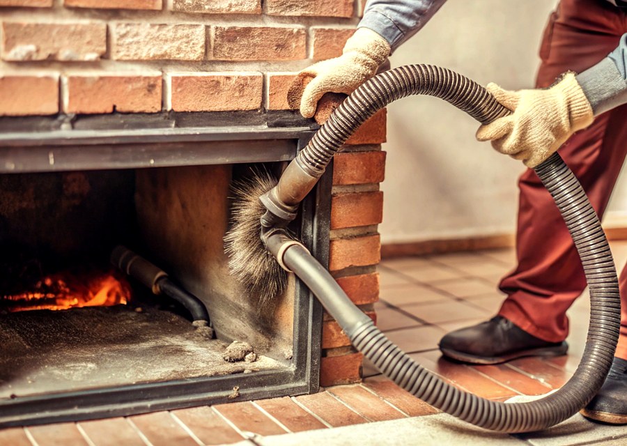Fireplace and flue cleaning in Maynard, MA