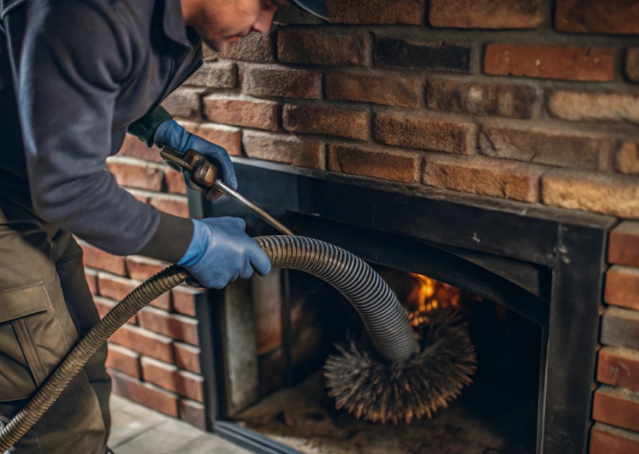 Fireplace and flue cleaning in Pipe Creek, TX