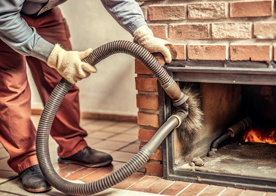 Fireplace and flue cleaning in Channelview, TX