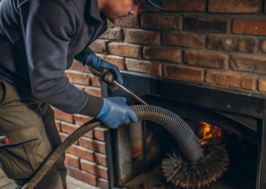 Fireplace and flue cleaning in Humble, TX