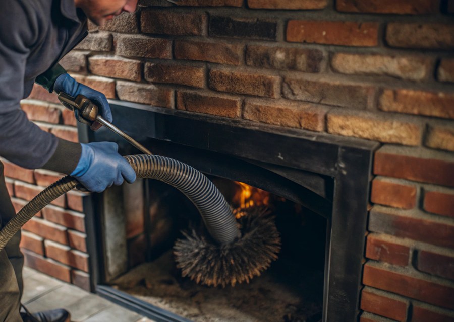 Fireplace and flue cleaning in Grand Prairie, TX