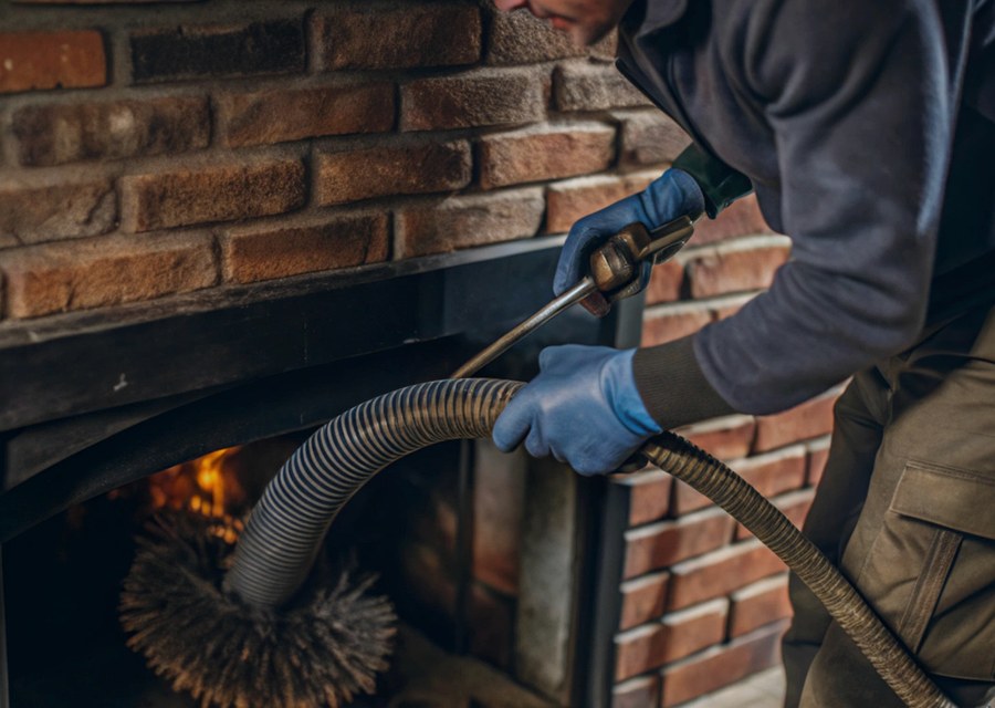 Fireplace and flue cleaning in La Vernia, TX