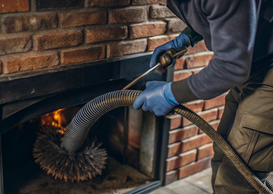 Fireplace and flue cleaning in San Antonio, TX