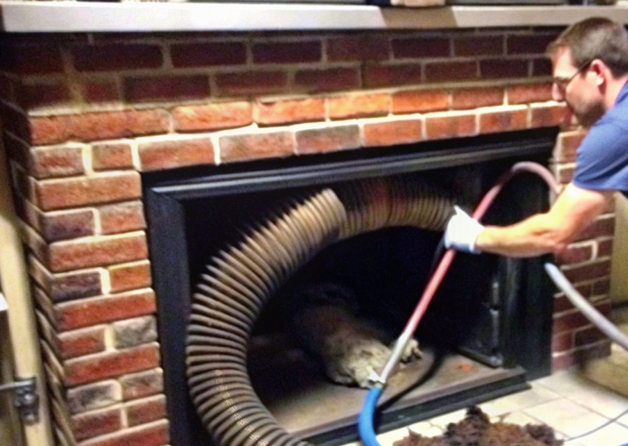 Fireplace and flue cleaning in Comfort, TX